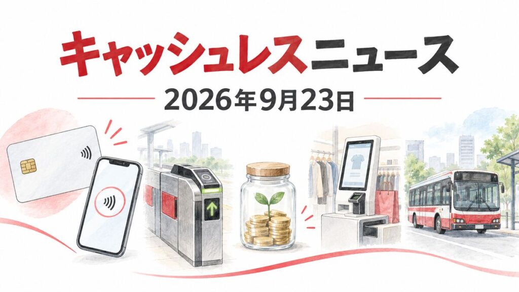 キャッシュレスニュースと2026年9月23日の日付を記したアイキャッチ画像