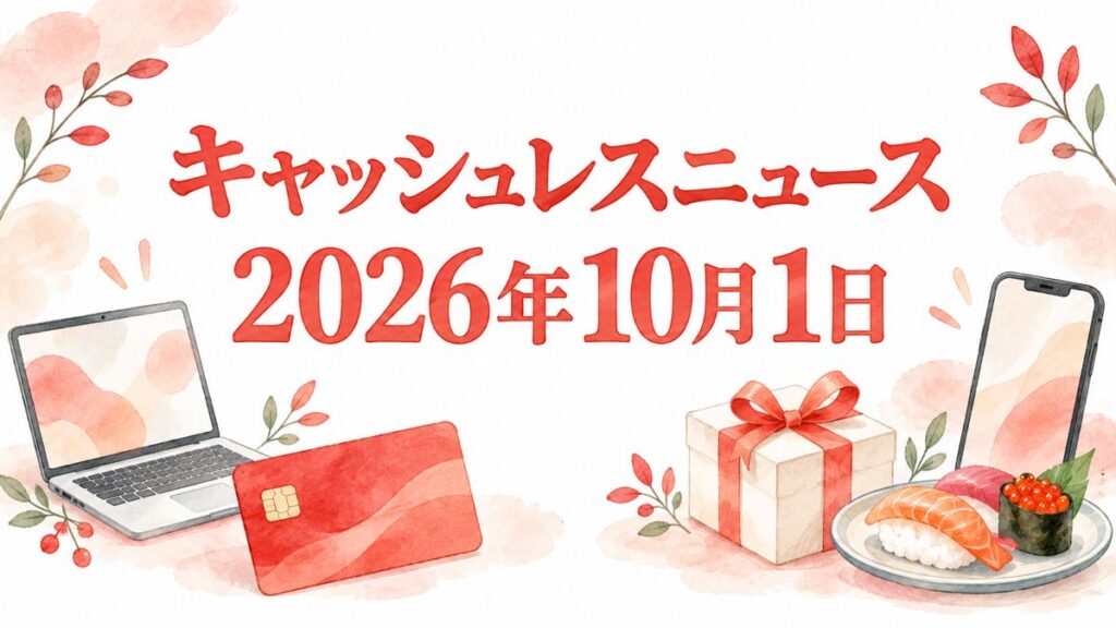 2026年10月1日のキャッシュレスニュース