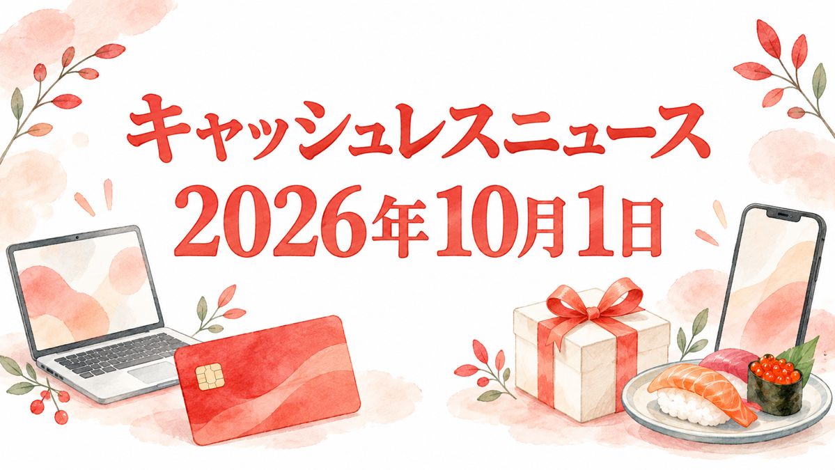 2026年10月1日のキャッシュレスニュース