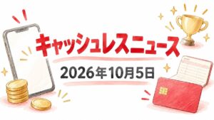 キャッシュレスニュースと2026年10月5日の日付を配したアイキャッチ画像