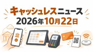 2026年10月22日のキャッシュレスニュースを示すオレンジ色のアイキャッチ