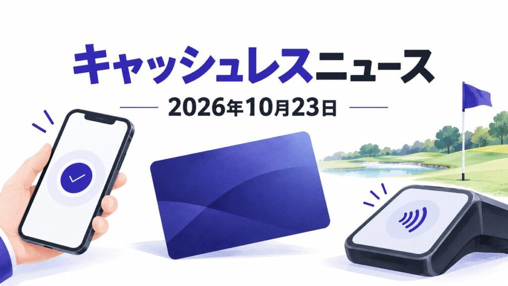 2026年10月23日のキャッシュレスニュースを示す藍色のアイキャッチ